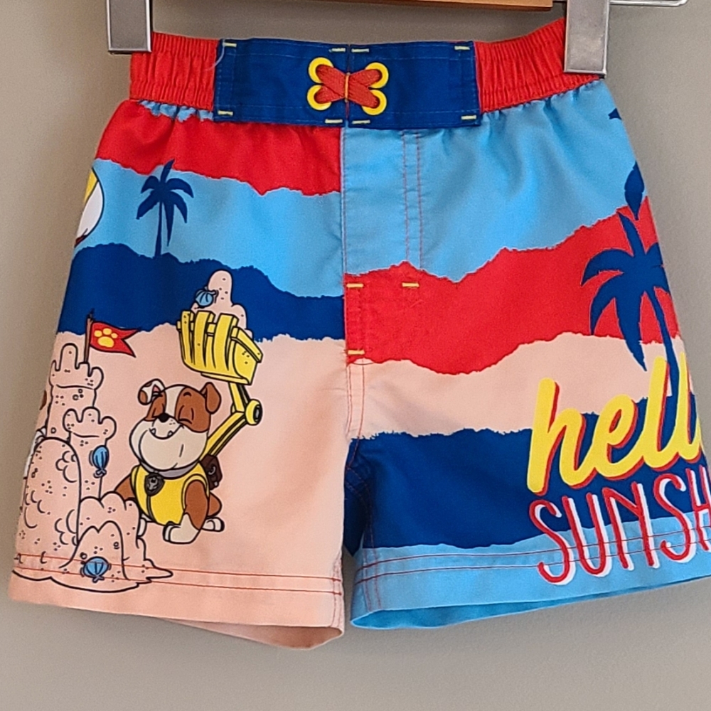 Paw Patrol mesh lined swim trunks